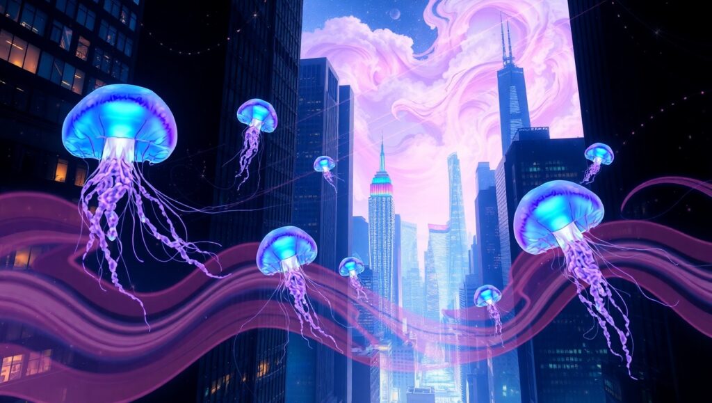 Underwater City Dreams – free AI stock image