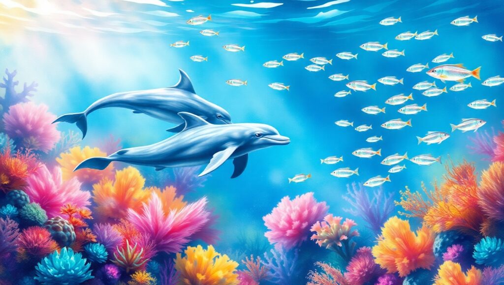 Underwater Whimsy in Watercolors – free AI stock image