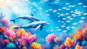 Underwater Whimsy in Watercolors – free AI stock image