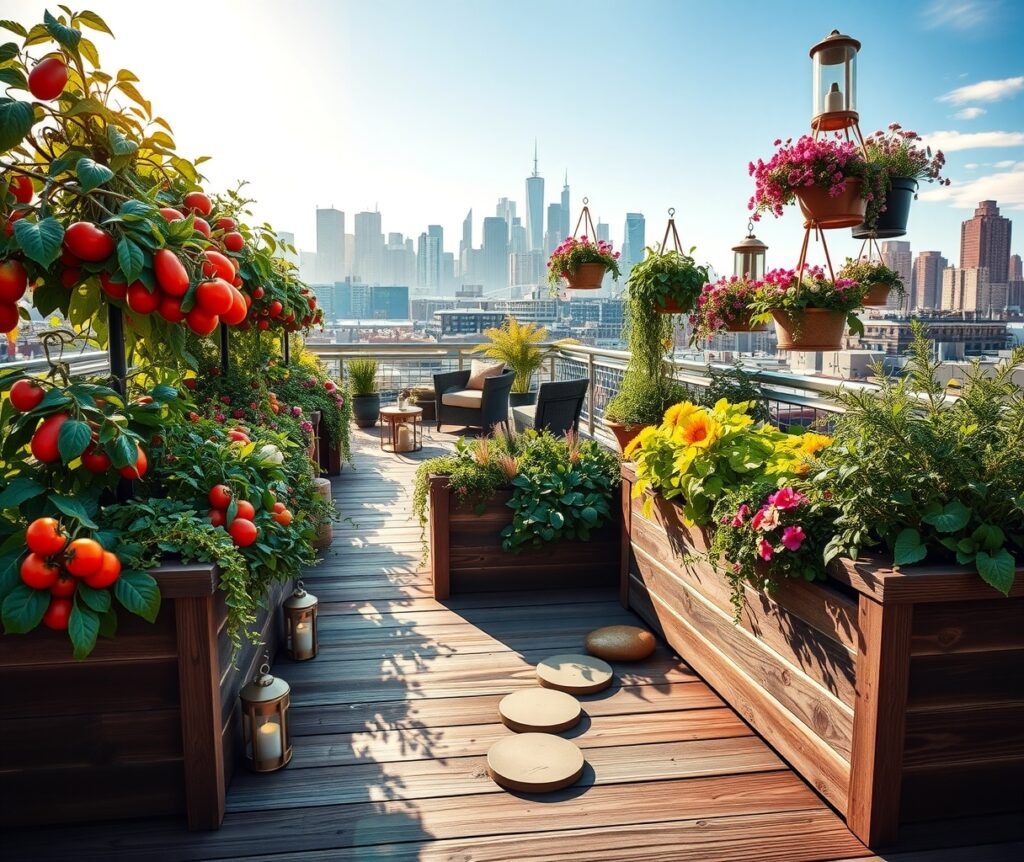 Urban Garden: A Modern Sustainable Lifestyle – free AI stock image
