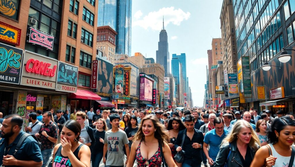 Urban Life: A Candid Street Moment – free AI stock image