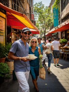 Urban Lifestyle: Joyful Moments in the City – free AI stock image