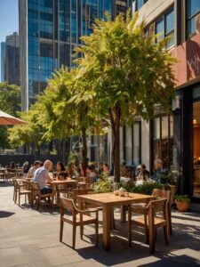 Urban Lifestyle: Morning Coffee Ritual – free AI stock image