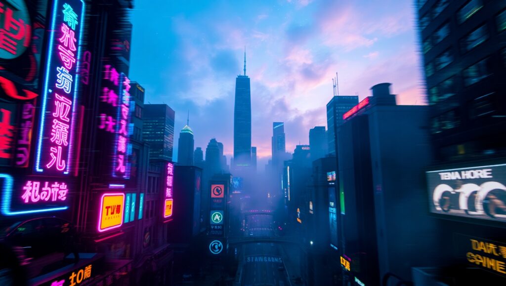 Urban Nightmares in Glitch – free AI stock image