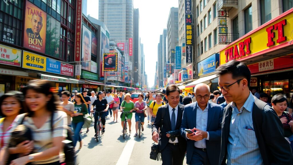 Urban Pulse: Life on the Streets – free AI stock image