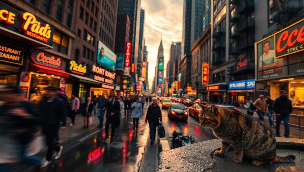 Urban Twilight: Life in Motion – free AI stock image
