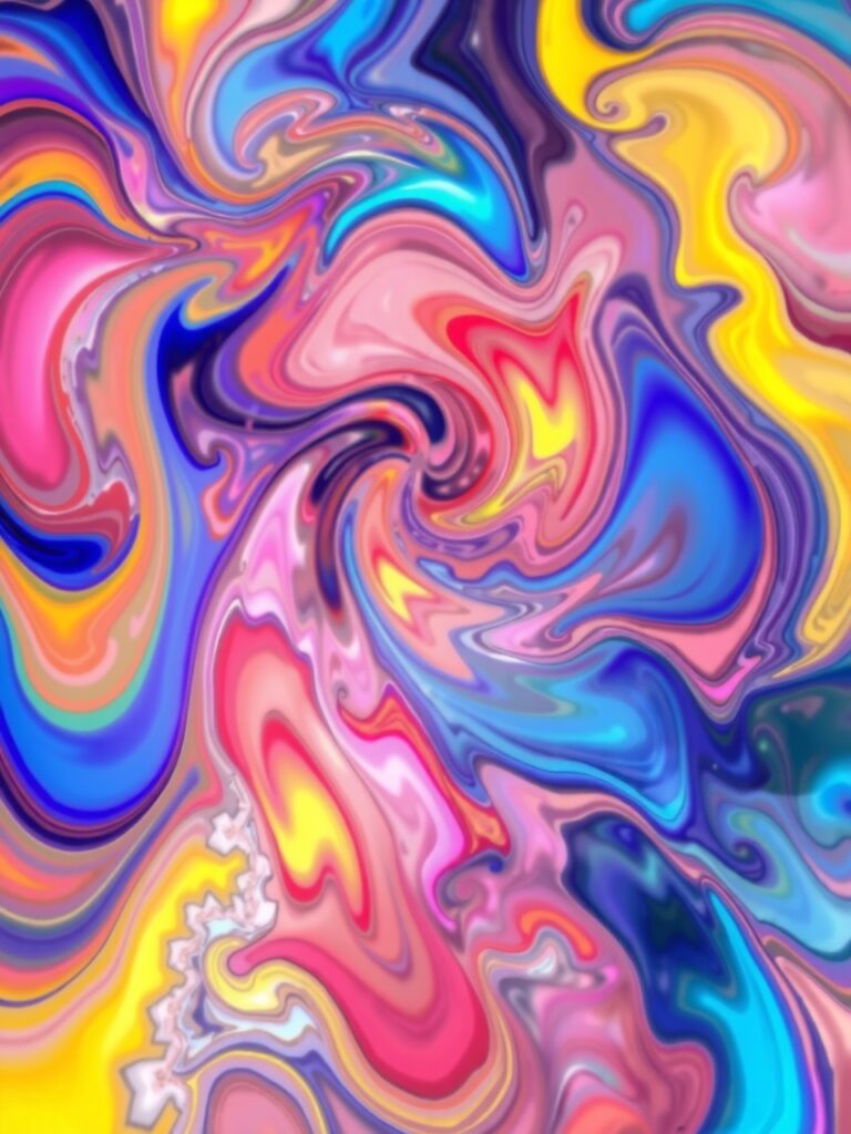 Vibrant Abstract Background of Colors and Shapes – free AI stock image