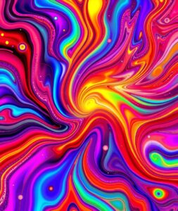 Vibrant Abstract Background with Colorful Patterns – free AI stock image
