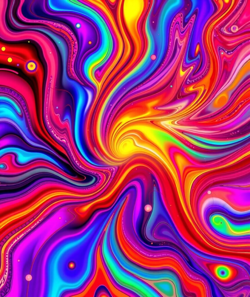 Vibrant Abstract Background with Colorful Patterns – free AI stock image