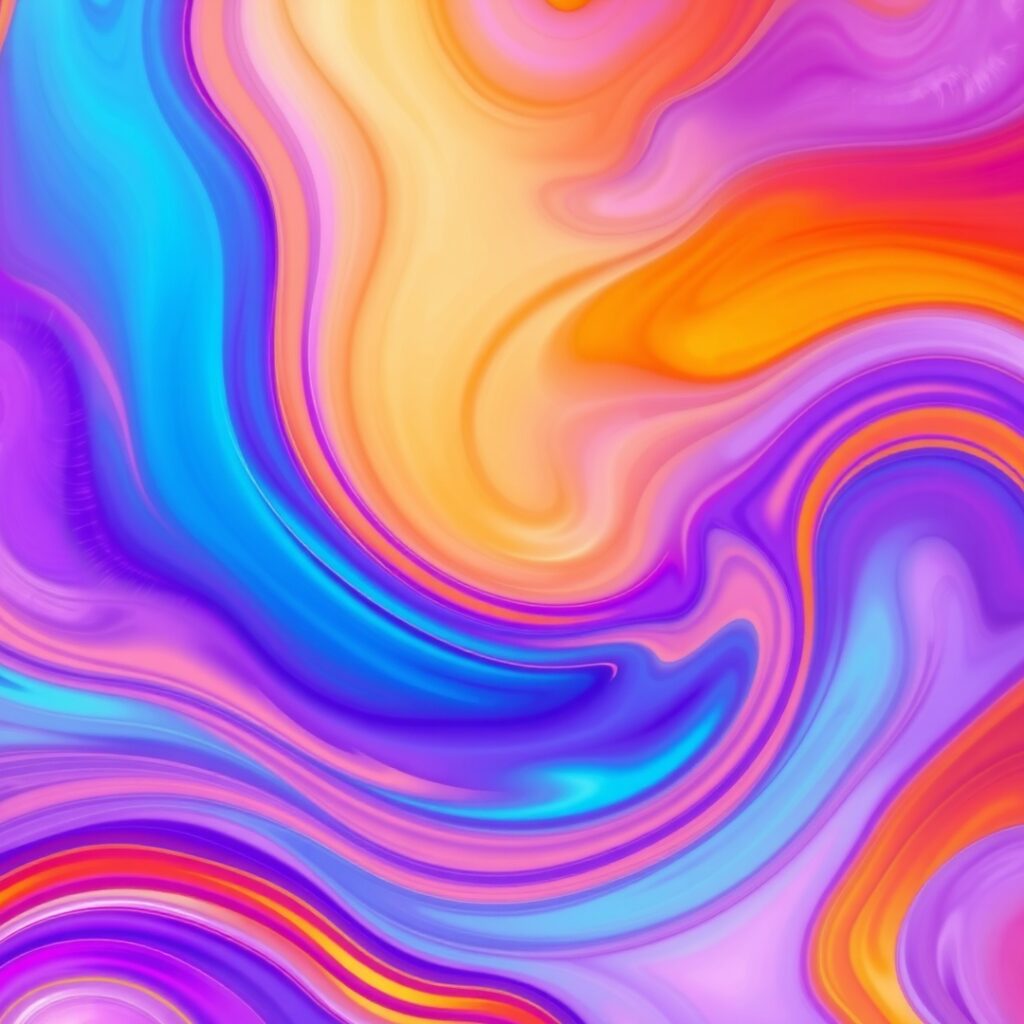 Vibrant Abstract Background with Flowing Colors – free AI stock image