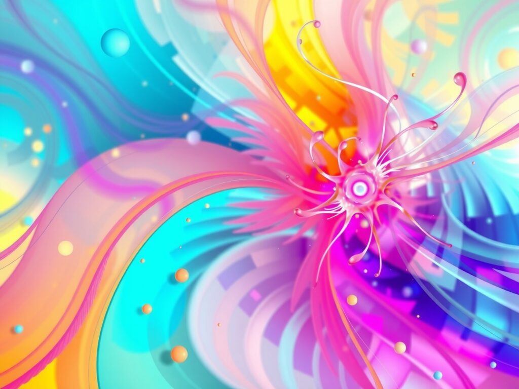 Vibrant Abstract Background with Soft Textures – free AI stock image