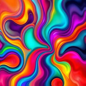 Vibrant Abstract Colorful Background Design – free AI stock image