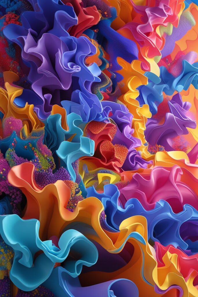 Vibrant Abstract Patterns for Unique Backgrounds – free AI stock image
