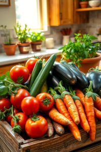 Vibrant Assortment of Fresh Vegetables – free AI stock image