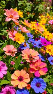 Vibrant Blossoms in a Spring Garden – free AI stock image