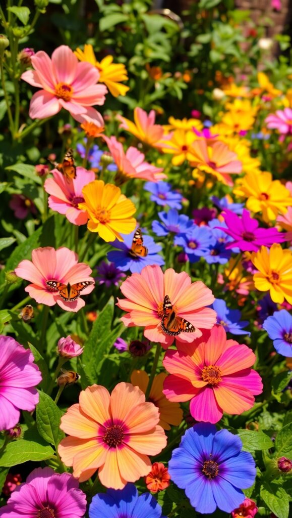 Vibrant Blossoms in a Spring Garden – free AI stock image