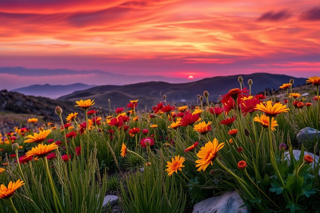 Vibrant Burst of Colors in Nature – free AI stock image