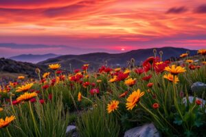 Vibrant Burst of Colors in Nature – free AI stock image