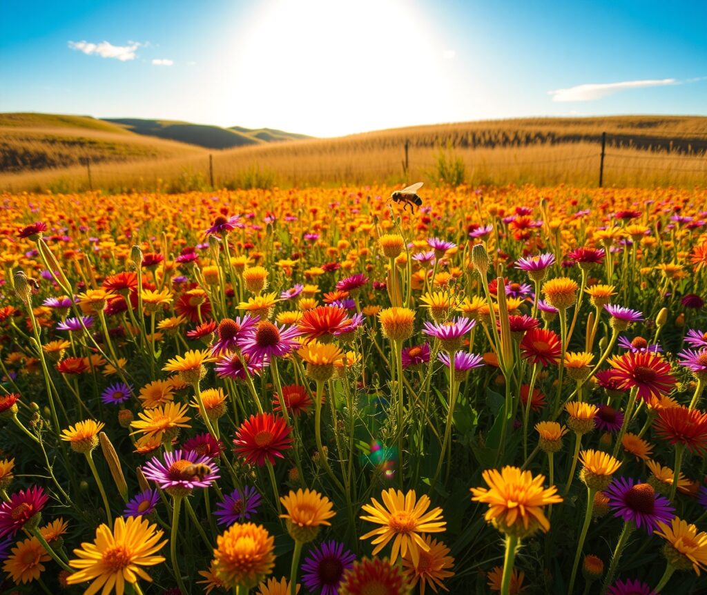 A Vibrant Burst of Wildflowers in Bloom – free AI stock image
