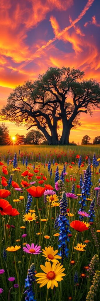 A Vibrant Celebration of Colors in Nature – free AI stock image