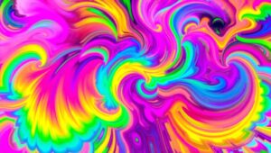 Vibrant Chaos in Abstract Form – free AI stock image