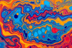 Vibrant Colorful Abstract Patterns in Nature – free AI stock image