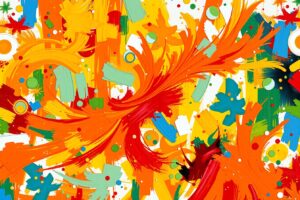 Vibrant Colors Dancing in Abstract Patterns – free AI stock image