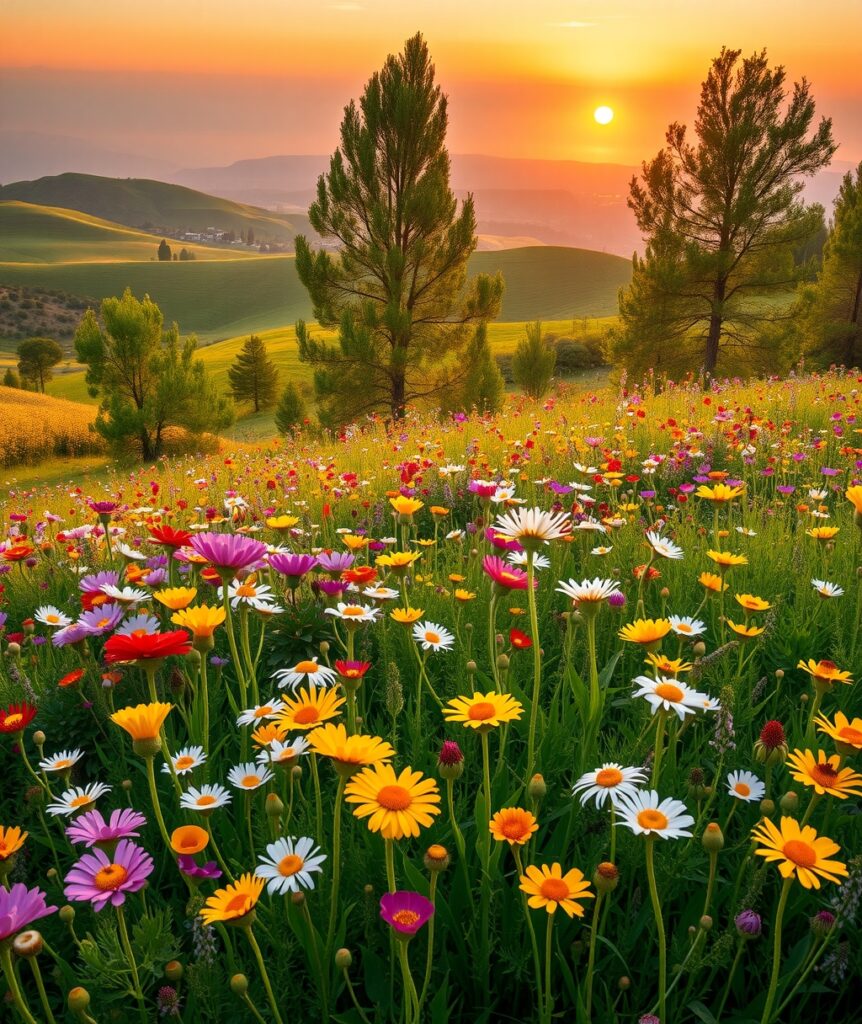 Vibrant Colors of Nature’s Palette – free AI stock image
