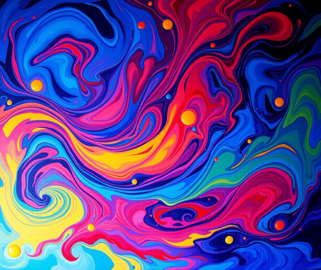 Vibrant Explosion of Colorful Abstract Patterns – free AI stock image
