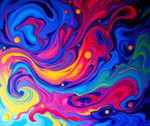 Vibrant Explosion of Colorful Abstract Patterns – free AI stock image