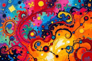 Vibrant Explosion of Colorful Patterns – free AI stock image
