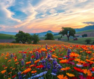 Vibrant Explosion of Colors in Nature – free AI stock image