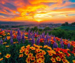 Vibrant Explosion of Colors in Nature – free AI stock image