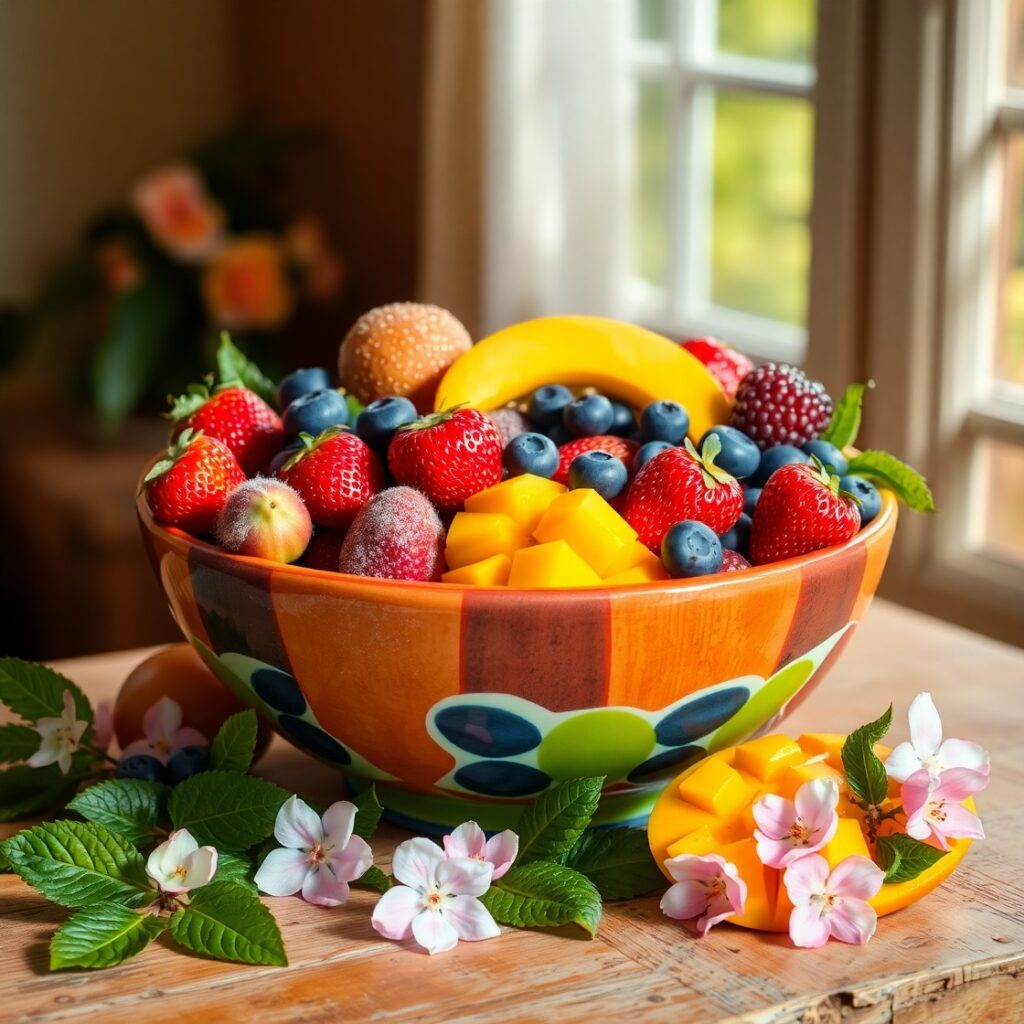 A Vibrant Feast of Fresh Fruits – free AI stock image