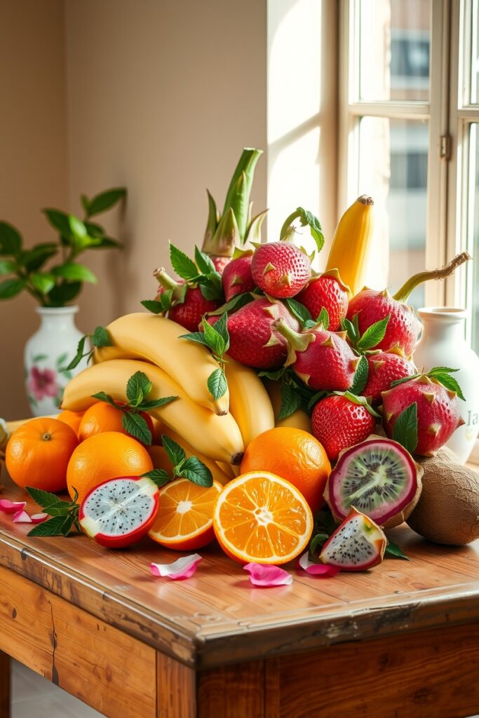 A Vibrant Feast of Fresh Fruits – free AI stock image
