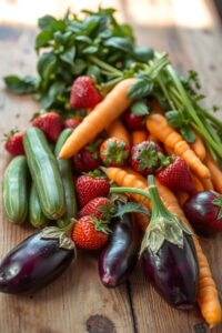 Vibrant Fresh Foods for Balanced Health – free AI stock image