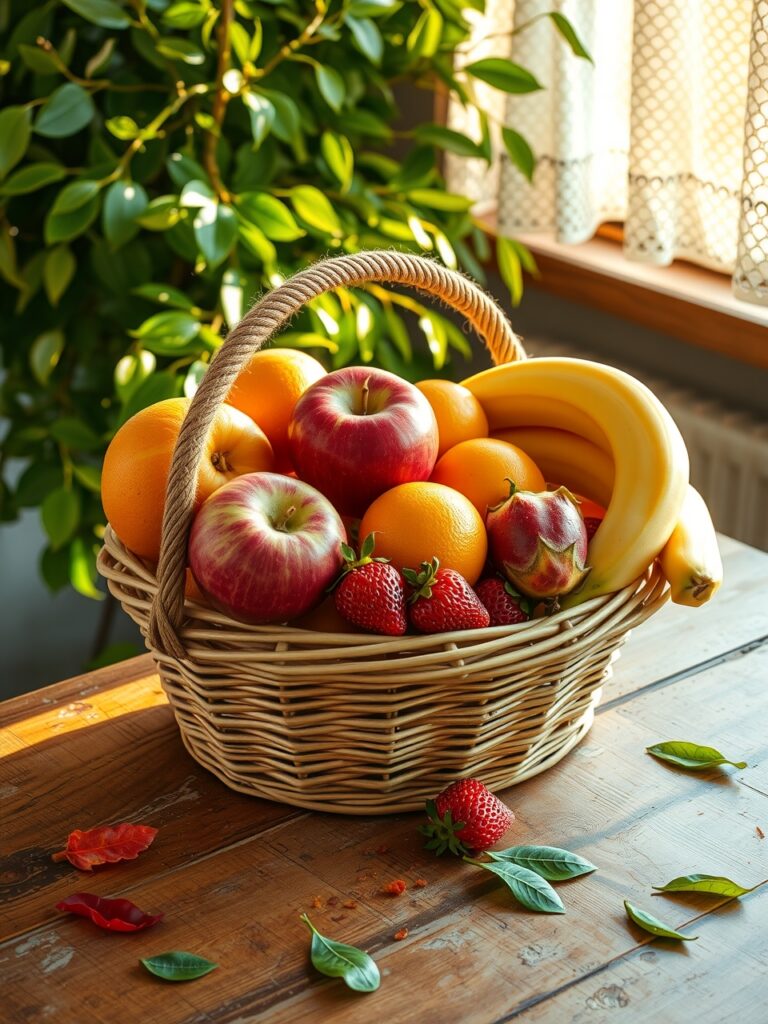 Vibrant Fresh Fruits Symbolizing Health – free AI stock image