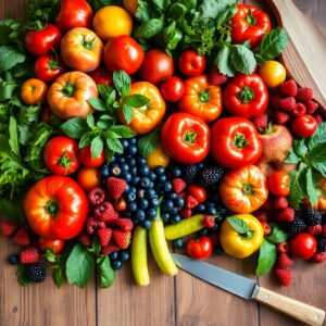 Vibrant Fresh Produce for Healthy Living – free AI stock image