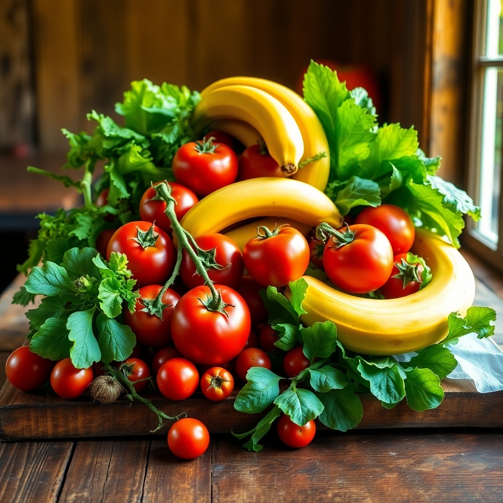 Vibrant Fresh Produce for Healthy Living – free AI stock image