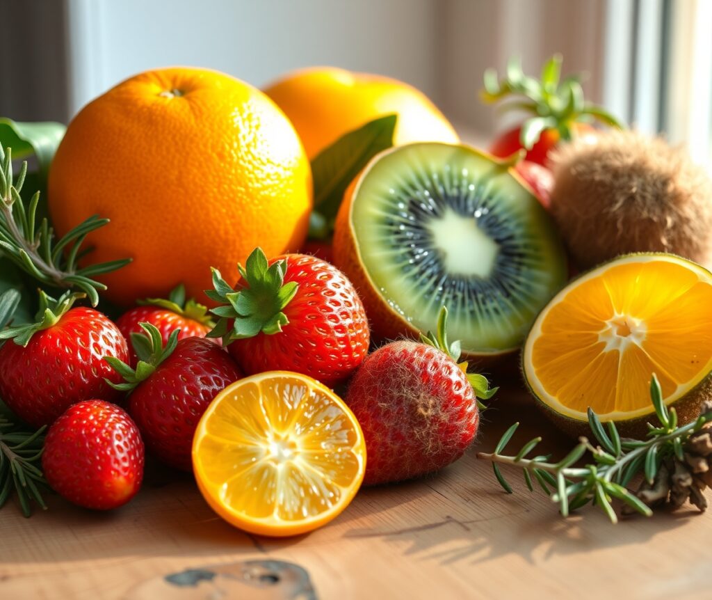 Vibrant Fruits Promoting Health and Vitality – free AI stock image
