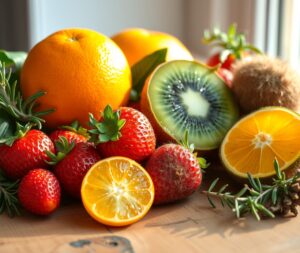 Vibrant Fruits Promoting Health and Vitality – free AI stock image