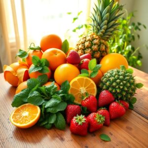 Vibrant Fruits Promoting Health and Wellness – free AI stock image