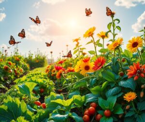 Vibrant Garden Filled with Fresh Vegetables – free AI stock image