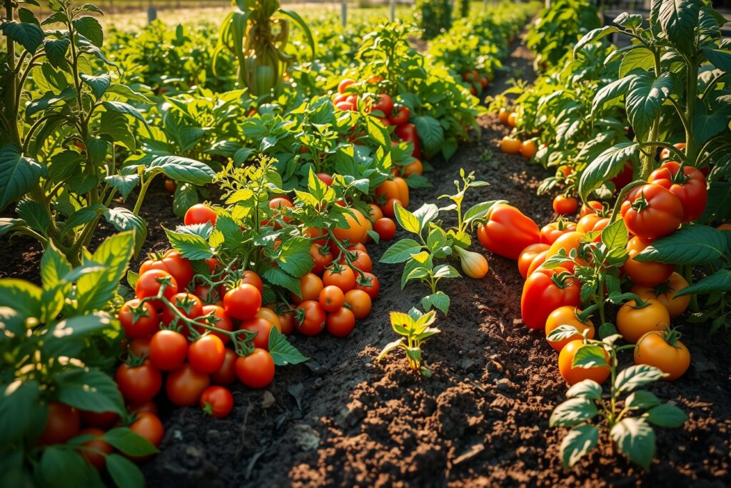 Vibrant Garden Full of Healthy Vegetables – free AI stock image