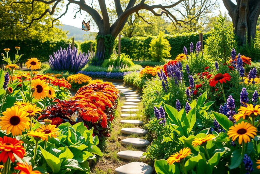 A Vibrant Garden of Health and Wellness – free AI stock image