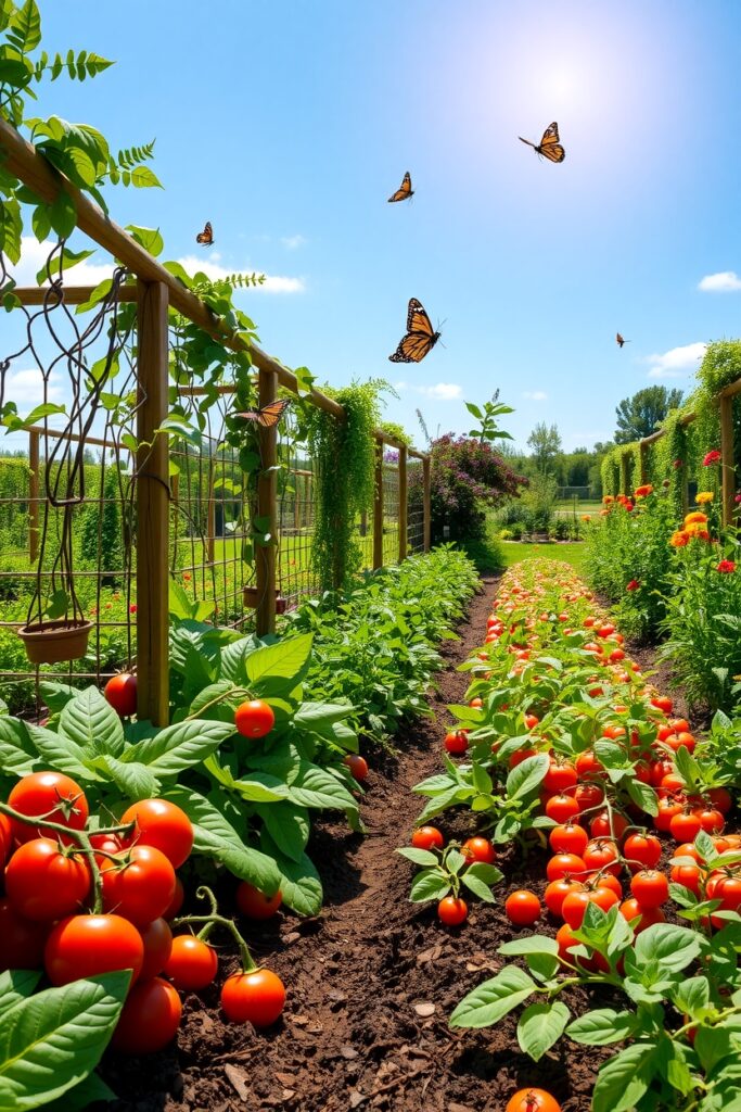 Vibrant Garden of Healthy Vegetables – free AI stock image
