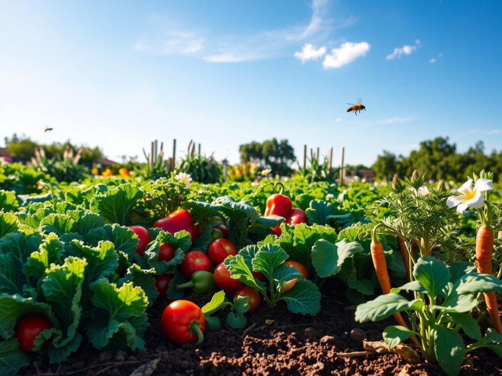Vibrant Garden of Healthy Vegetables – free AI stock image
