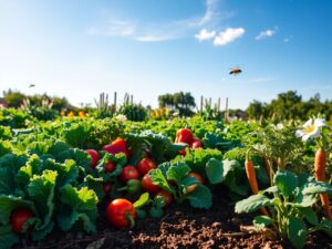 Vibrant Garden of Healthy Vegetables – free AI stock image