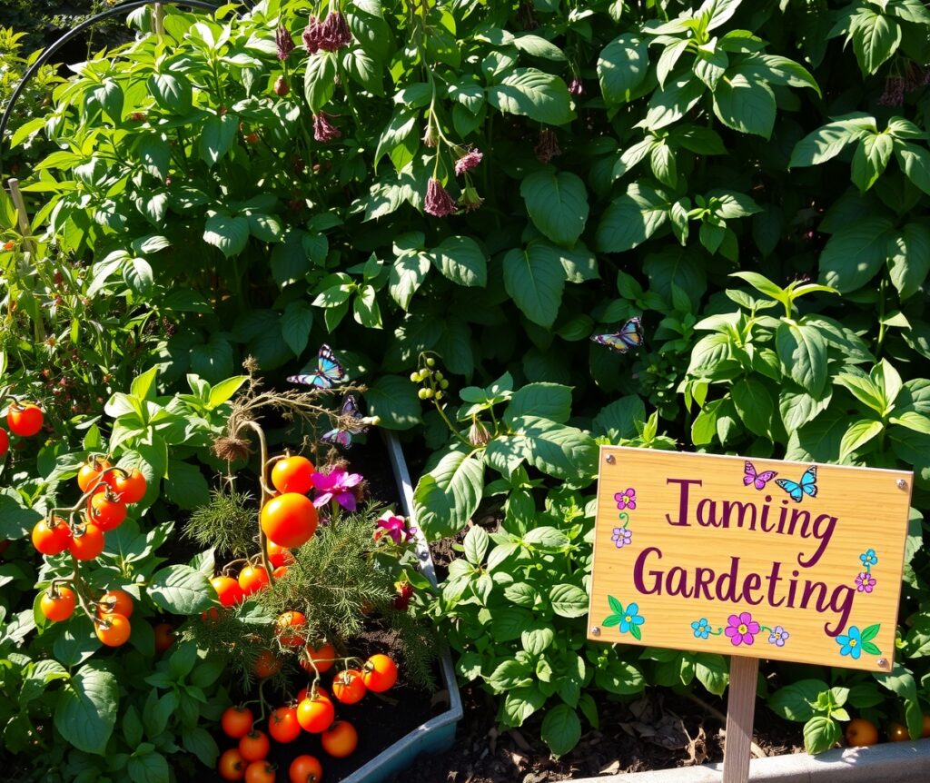 Vibrant Garden of Healthy Vegetables and Herbs – free AI stock image