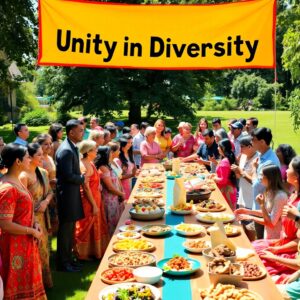 A Vibrant Gathering of Diverse Cultures – free AI stock image